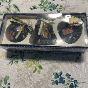 Set of Three angel Christmas Ornaments